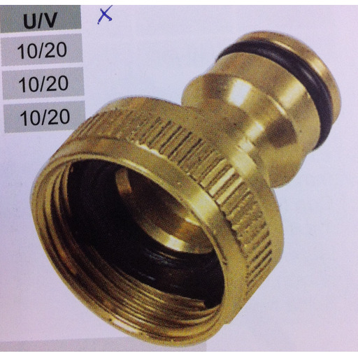 TOMA GRIFO HEMBRA MANGUERA 3/4" (Ø19mm) LATON CROMLEY